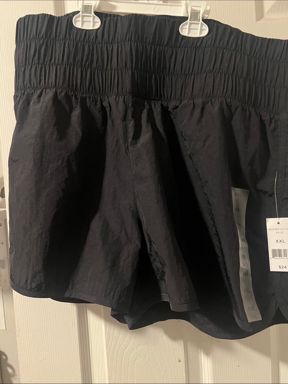 dip NWT Black Athletic Shorts with Smocked Waist